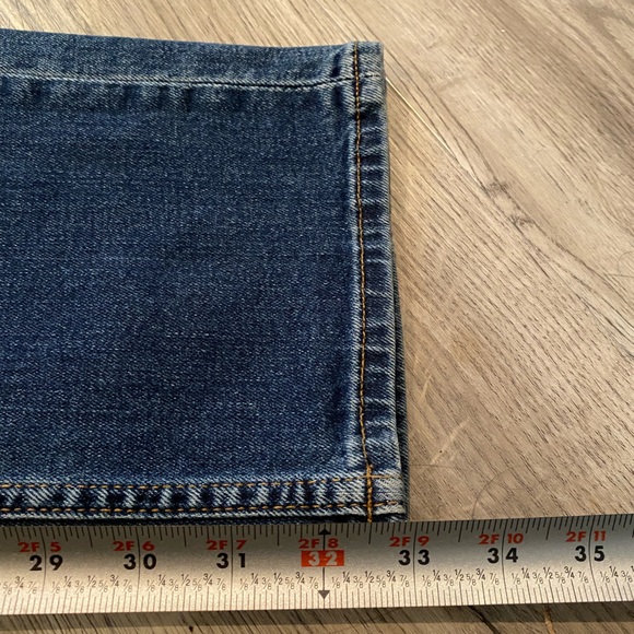 Hudson Blake Slim Straight Jeans Mens Size 34 Blue Denim Pockets Stretch - Picture 7 of 8